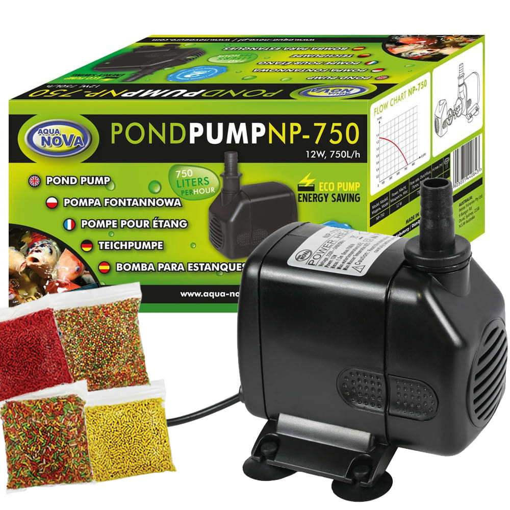 Pompa do oczka wodnego 750l/h eco np-750 + gratis